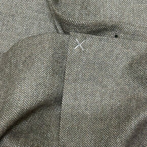 Lauren Ralph Lauren Men’s Wool Blazer Size 44L Elbow Patches Green Herringbone - Picture 11 of 15